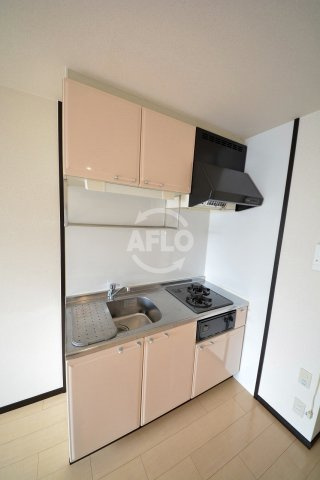 フジパレス谷町A棟　大江小学校区のキッチン|フジパレス谷町Ａ棟　２口ガスシステムキッチン