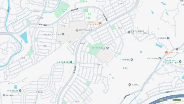 神戸市垂水区桃山台　新築一戸建ての地図