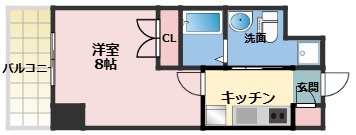 S-FORT江坂LIBERTSの間取り