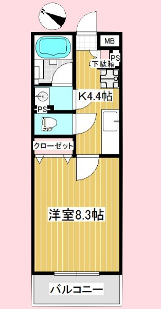ラ・リベルタ桜木の間取り