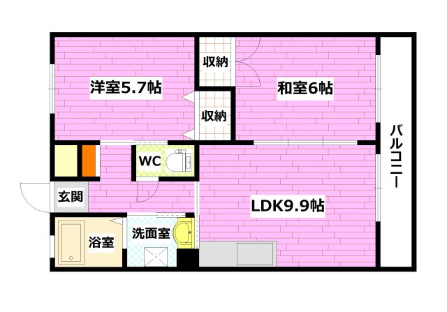 エスポワール羽田の間取り