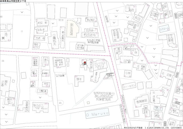 26/8/16新価格　戸建　高山市桐生町　1100万（26/9/15新規）の地図