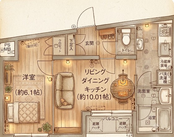 パレ・ホームズ大岡山の間取り