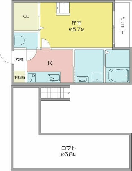 Sunlit gardenの間取り