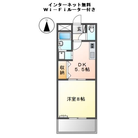 ラフィーヌ上野田の間取り