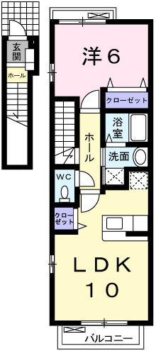 アドラブール　ラシュレⅡの間取り