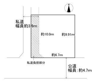 【土地図】 | 緑町5丁目　古家付き土地