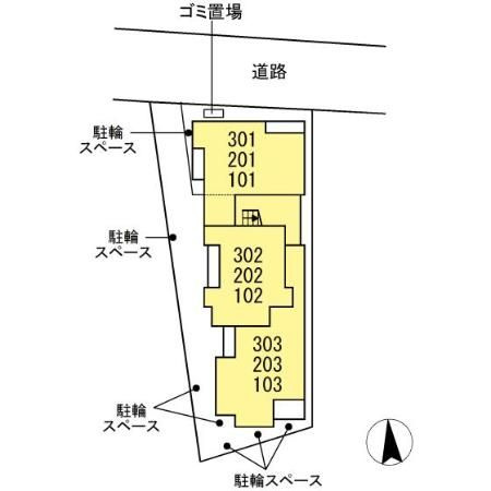Regina宮町の区画図