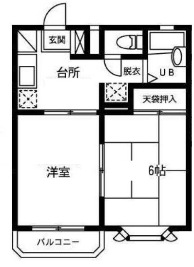 ニューハウジング市川の間取り|間取りです。