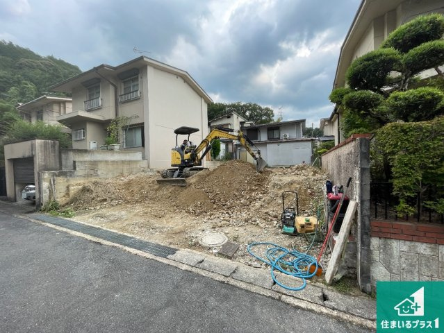 京都市伏見区醍醐勝口町　第1期　新築一戸建ての外観|周辺は落ち着いた街並みの住宅地！子育てがしやすい住環境です！まだ未完成ですが、現地でしかわからない事もございます。是非一度ご覧ください。