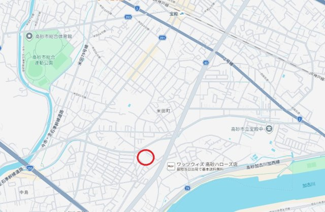 高砂アーバンコンフォート　　JR「宝殿駅」徒歩19分の地図