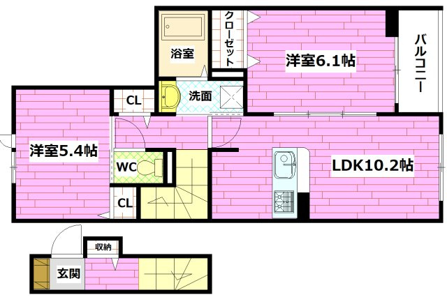クラールの間取り