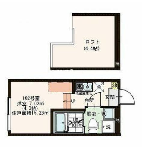 葛飾区青戸６丁目のアパートの間取り