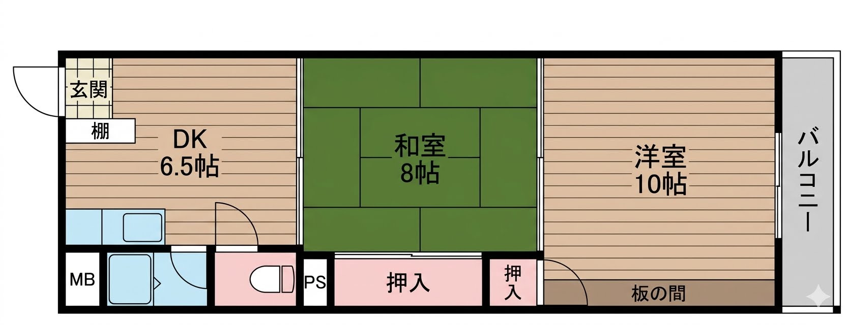 第８マンションの間取り