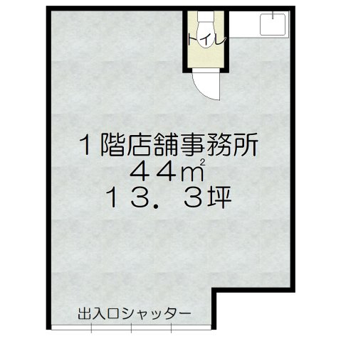 豊中市西泉丘１丁目の店舗事務所の間取り