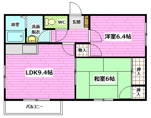 フレグランスフォーブルの間取り