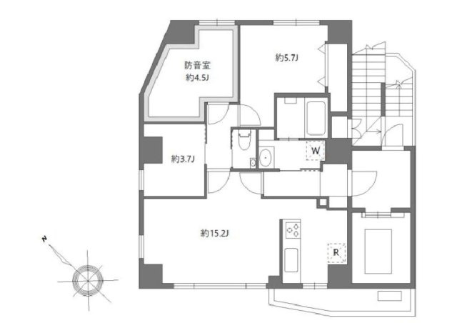 ラチューン文京小石川の間取り