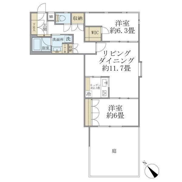 ＩＳＭ経堂の間取り