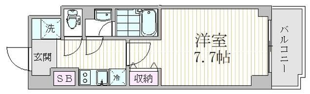 エスジーコート三ノ輪の間取り|間取りです。