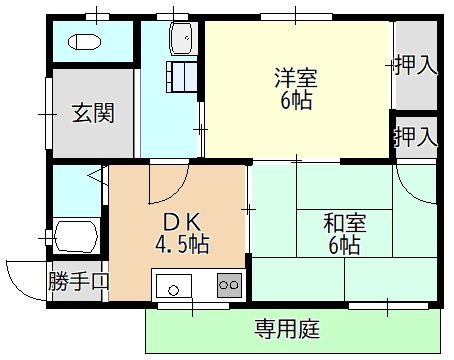 高島町１８８借家西の間取り