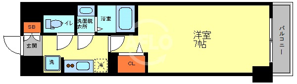 グランパシフィック今里駅前の間取り|グランパシフィック今里駅前　間取り