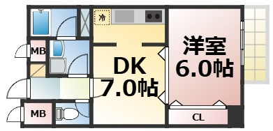 【間取り】 | メゾン・ド・成屋大阪　仲介手数料無料