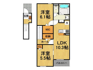 レガーミFの間取り