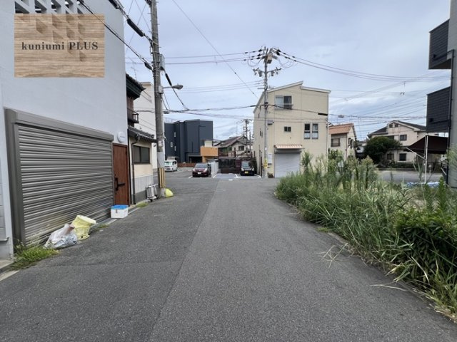 大阪市旭区清水1丁目の前面道路含む現地写真