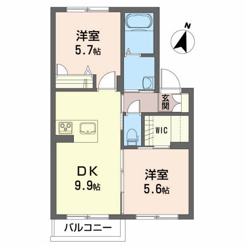 シャーメゾン・ポルトCの間取り