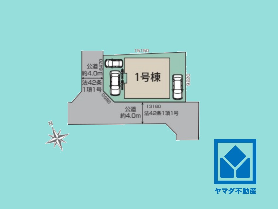 大津市際川3丁目　3期の区画図