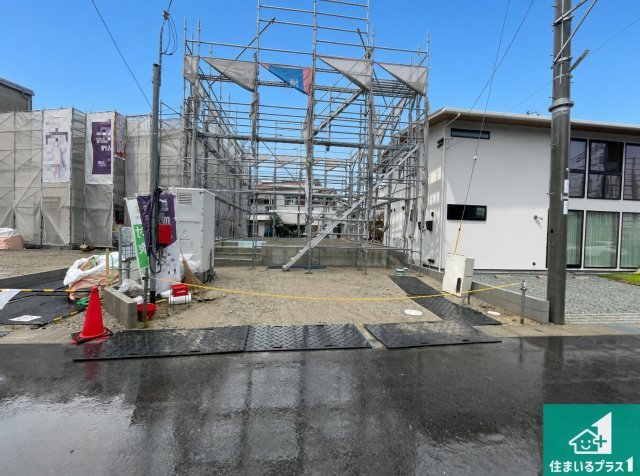 明石市大久保町江井島　第4期　新築一戸建ての外観|現在建築中！落ち着いた街並みで新生活を始めることが出来そう！周辺の物件も併せてご紹介させて頂きます！