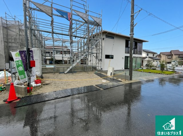 明石市大久保町江井島　第4期　新築一戸建ての外観|現在建築中！落ち着いた街並みで新生活を始めることが出来そう！周辺の物件も併せてご紹介させて頂きます！