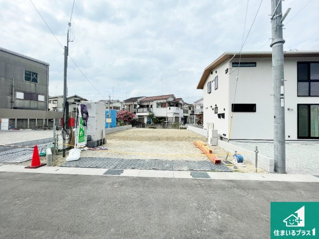 明石市大久保町江井島　第4期　新築一戸建ての外観|周辺は落ち着いた街並みの住宅地！子育てがしやすい住環境です！まだ未完成ですが、現地でしかわからない事もございます。是非一度ご覧ください。