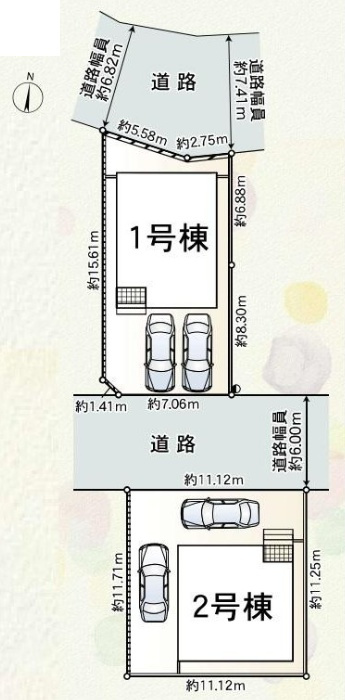 明石市大久保町江井島　第4期　新築一戸建ての区画図|全2区画