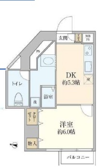 【間取り】 | ミツトシ旗の台ハイツ