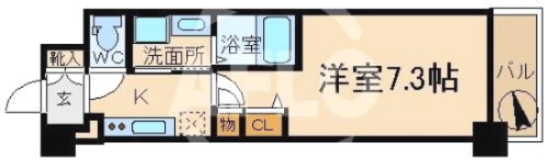 エスリード難波WESTの間取り|エスリード難波WEST　間取り