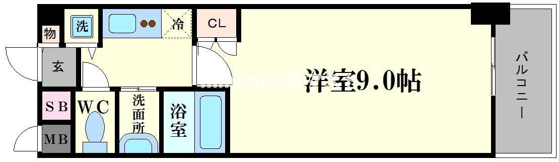 プロシード弁天町の間取り