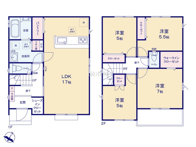 【新築分譲住宅】川越市砂新田29期の間取り