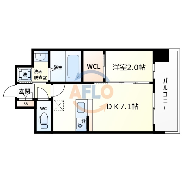 セレニテ難波ミラク壱番館の間取り|セレニテ難波ミラク壱番館　間取り