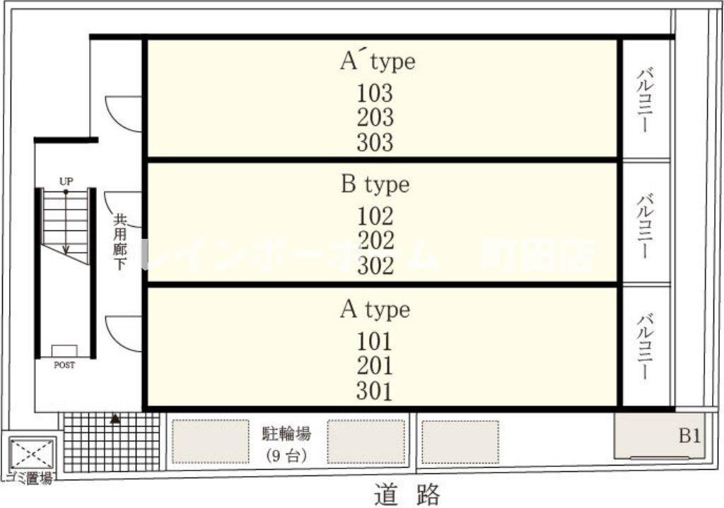 リブリ・LIBERTAS中央林間※初期費用分割あと払いサービス利用可能物件の区画図