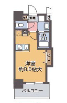 ラグゼ江戸堀の間取り