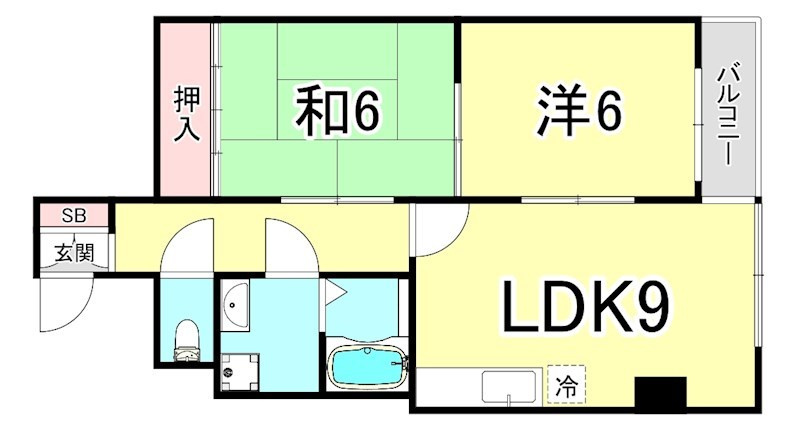 シャルマン王子公園Ⅰの間取り