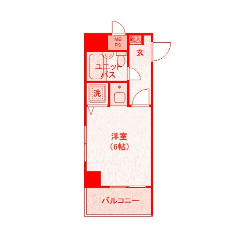 藤沢市藤沢の賃貸マンションの間取り