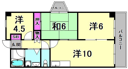 サンシャイン塚口の間取り