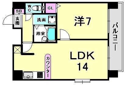 リーガル新神戸の間取り