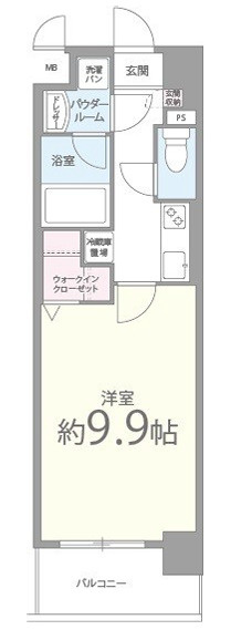 アジュール水堂の間取り