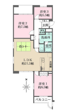 進和北楠アーバンライフの間取り