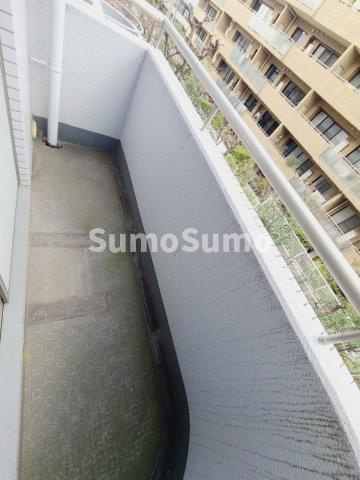白鷹松下町マンションのバルコニー