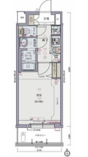 プランドール江戸堀レジデンスの間取り