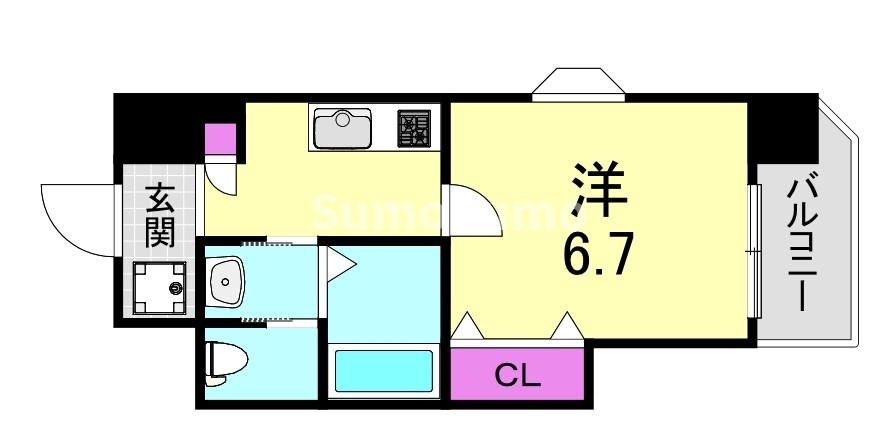 Luxeドーム前Ⅰの間取り